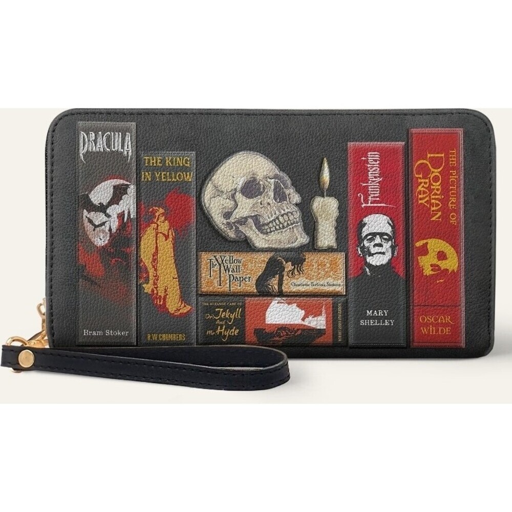 This Codex of Gothic Tales Leather Wallet Horror Goth Halloween Literature New‎